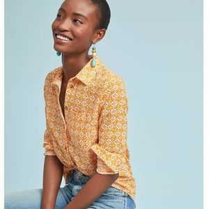 Anthropologie Maeve Petrin Buttondown Size 8